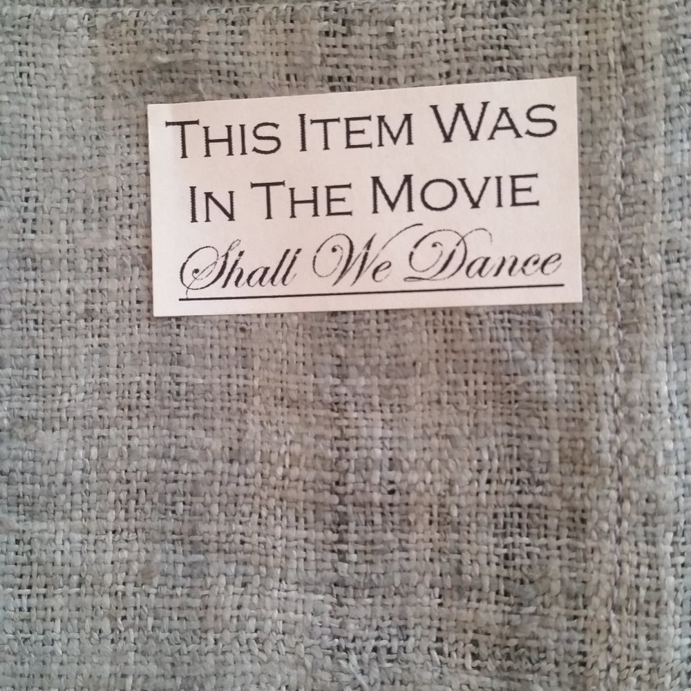 Grey hemp runner prop in movie Shall We Dance NWOT